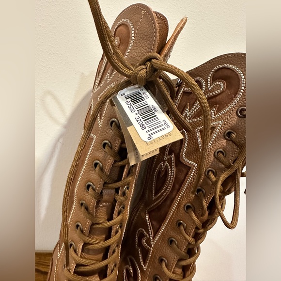 Dingo Women’s San Miguel Tan Leather Cowboy Boot NWT Sizes 7.5 & 8.5 - Picture 4 of 10